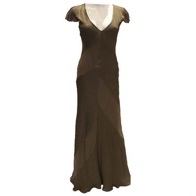 Pre-owned Amanda Wakeley Maxi Dress In Brown