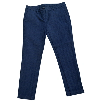 Pre-owned Department 5 Trousers In Blue