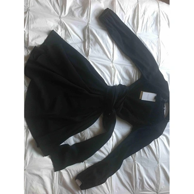 Pre-owned Giambattista Valli Silk Mid-length Dress In Black