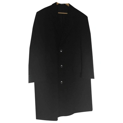 Pre-owned Emanuel Ungaro Wool Coat In Black