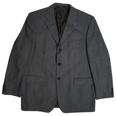 Pre-owned Saint Laurent Wool Waistcoat In Grey