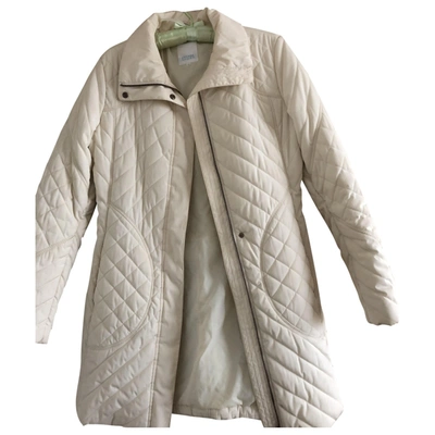 Pre-owned Escada Jacket In White