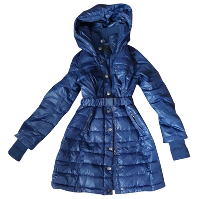 Pre-owned Pinko Puffer In Blue