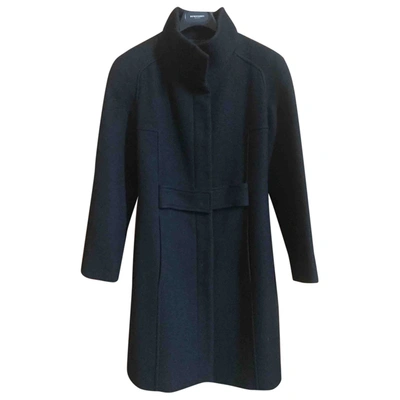 Pre-owned Giuliana Teso Wool Coat In Black