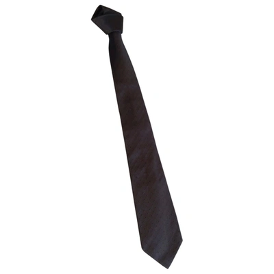 Pre-owned Ralph Lauren Silk Tie In Anthracite