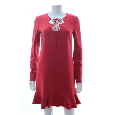 Pre-owned Emilio Pucci Silk Mini Dress In Red