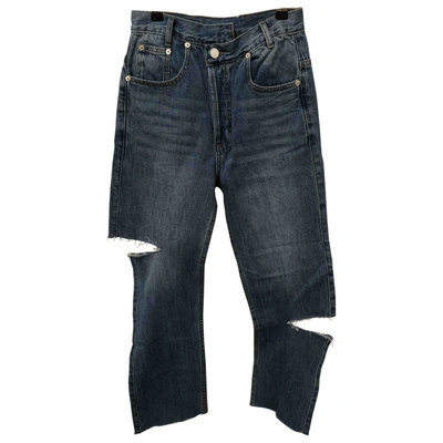 Pre-owned Monse Blue Cotton Jeans