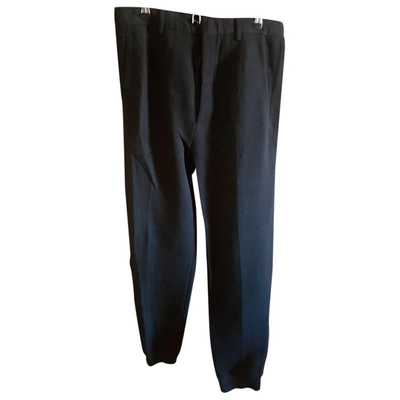 Pre-owned Lanvin Trousers In Black