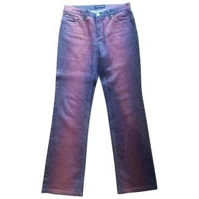Pre-owned Roberto Cavalli Straight Pants In Other