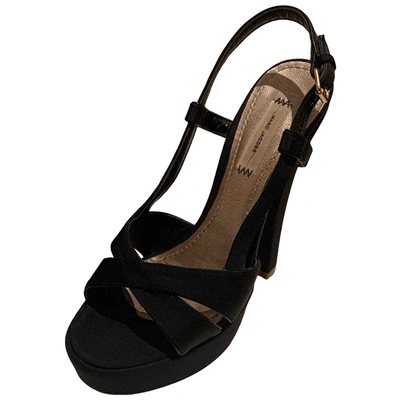 Pre-owned Marc Jacobs Cloth Sandals In Black