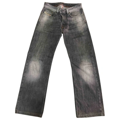 Pre-owned Diesel Straight Jeans In Grey
