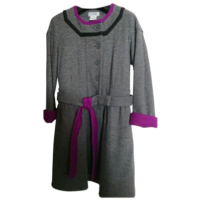Pre-owned Sonia By Sonia Rykiel Wool Coat In Grey