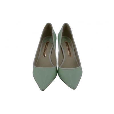 Pre-owned Sophia Webster Patent Leather Heels In Green