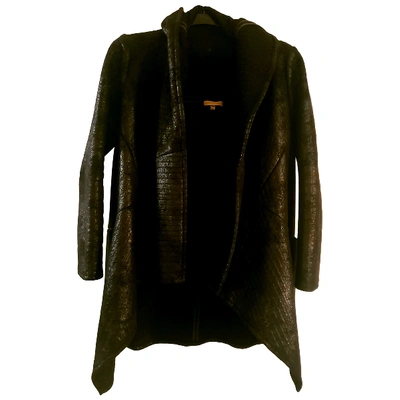 Pre-owned Catherine Malandrino Coat In Black