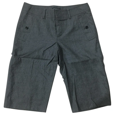 Pre-owned Burberry Grey Cotton Shorts