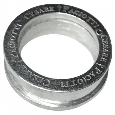 Pre-owned Cesare Paciotti Silver Ring