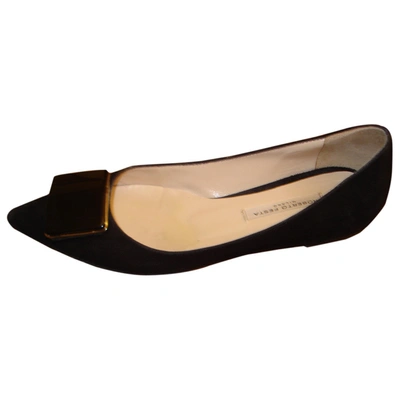 Pre-owned Roberto Festa Leather Ballet Flats In Black