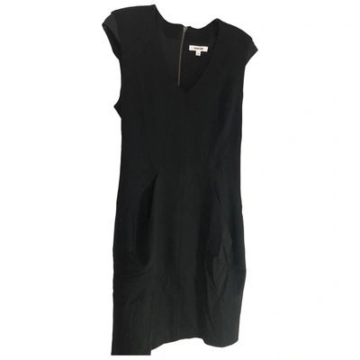Pre-owned Helmut Lang Wool Mid-length Dress In Black
