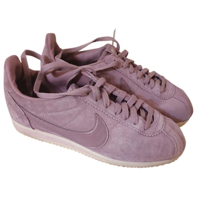 Pre-owned Nike Cortez Velvet Trainers In Other