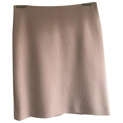 Pre-owned Dolce & Gabbana Wool Mid-length Skirt In Pink