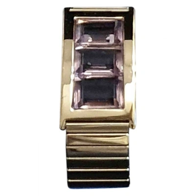 Pre-owned Swarovski Gold Metal Bracelet