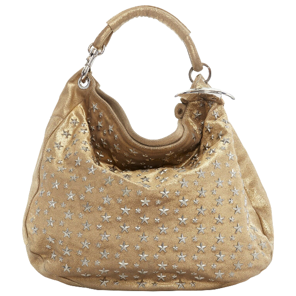 jimmy choo gold handbag