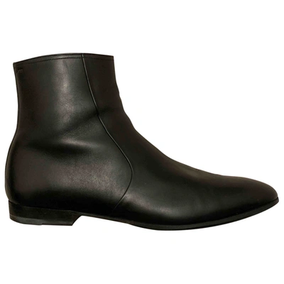 Pre-owned Bally Black Leather Boots