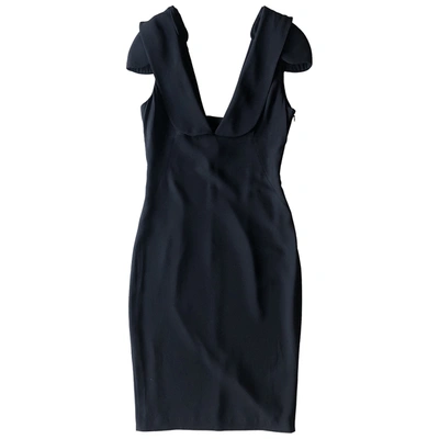 Pre-owned Alexander Mcqueen Black Cotton Dress