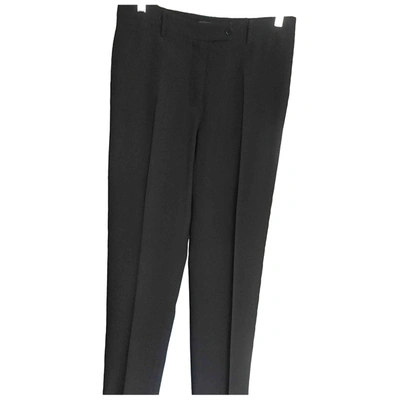 Pre-owned Prada Straight Trousers In Brown