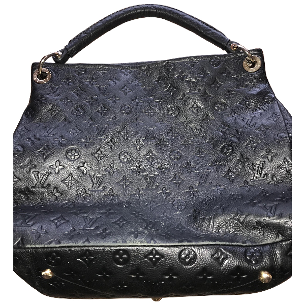 Pre-Owned Louis Vuitton Artsy Black Leather Handbag | ModeSens