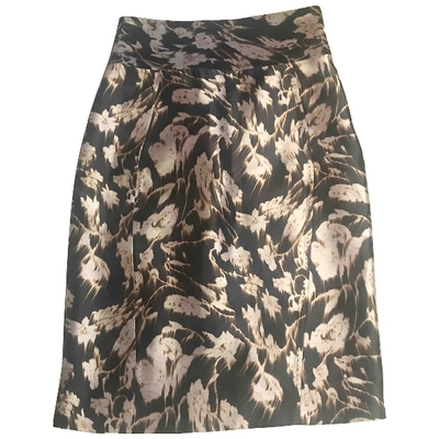 Pre-owned Antonio Berardi Silk Skirt In Brown