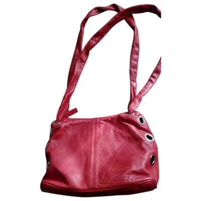 Pre-owned Blumarine Leather Handbag In Red