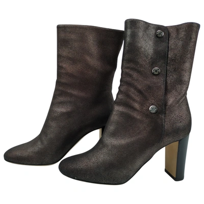 Pre-owned Jimmy Choo Ankle Boots In Anthracite