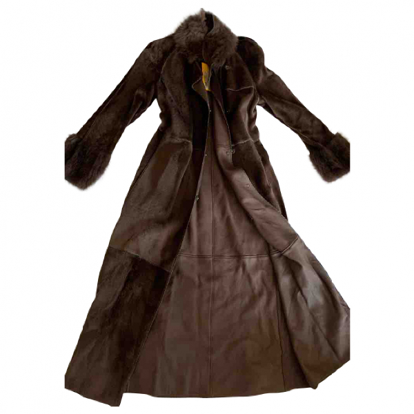 fendi leather coat