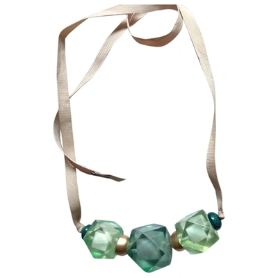 Pre-owned Hoss Intropia Necklace In Green