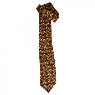Pre-owned Pierre Balmain Silk Tie In Multicolour