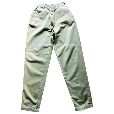 Pre-owned Replay Carot Pants In Green