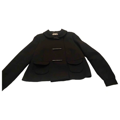 Pre-owned See By Chloé Wool Short Vest In Black