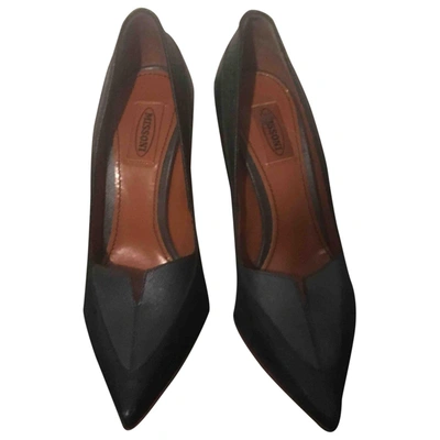 Pre-owned Missoni Leather Heels In Black