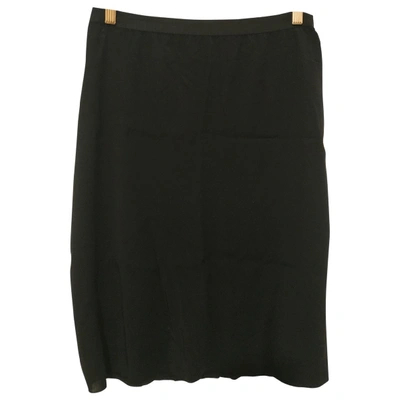 Pre-owned Lanvin Mid-length Skirt In Black