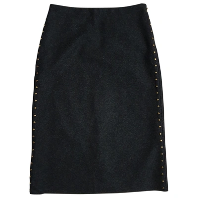Pre-owned Jcrew Wool Mid-length Skirt In Grey