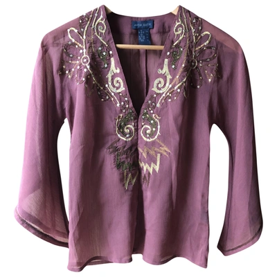 Pre-owned Antik Batik Purple Polyester Top