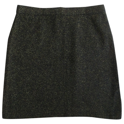 Pre-owned Krizia Wool Mini Skirt In Black