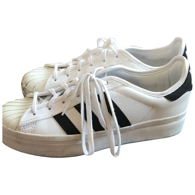 Pre-owned Adidas Originals Superstar Trainers In White