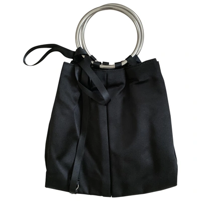 Pre-owned Sergio Rossi Cloth Handbag In Black