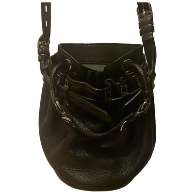 Pre-owned Alexander Wang Diego Leather Handbag In Black