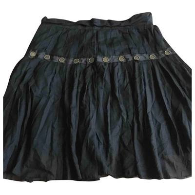 Pre-owned Patrizia Pepe Mini Skirt In Black