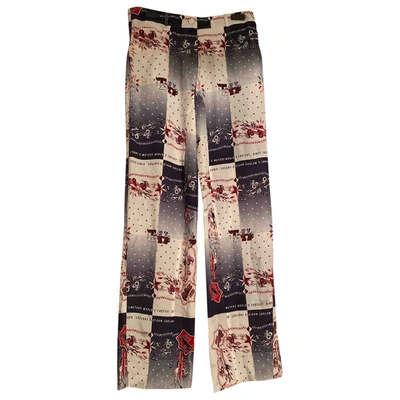 Pre-owned Tommy Hilfiger Multicolour Silk Trousers