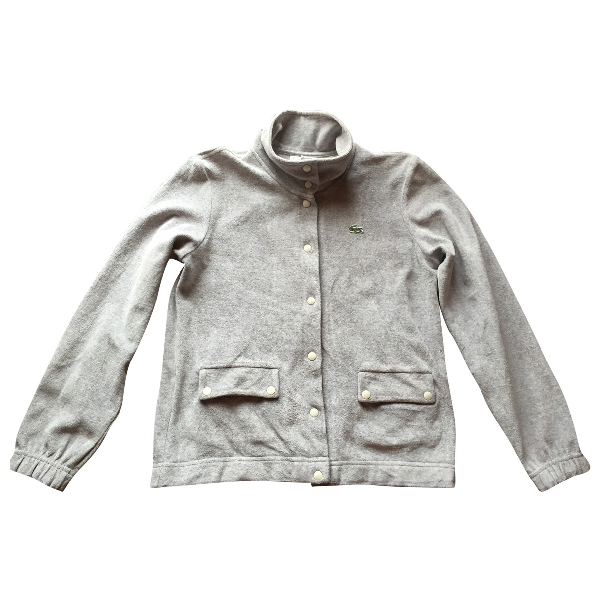 grey lacoste jacket