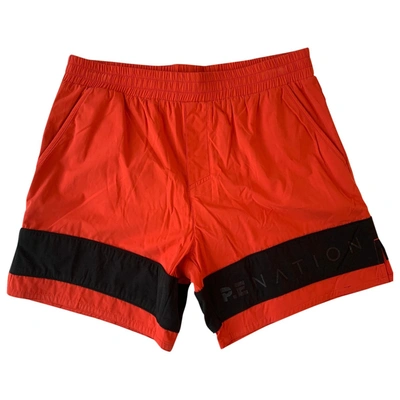 Pre-owned P.e Nation Red Polyester Shorts